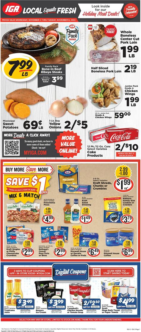 View the Latest Weekly Grocery Ad for IGA Struthers 27