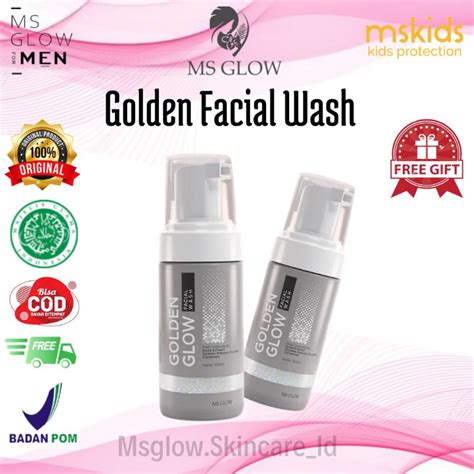 Jual Ms Glow Golden Glow Facial Wash Original Shopee Indonesia