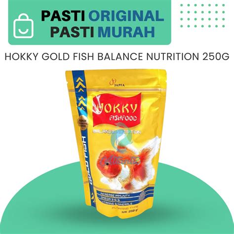 Jual Hokky Gold Fish Balance Nutrition 250 Gram 250g 250 Gr Makanan