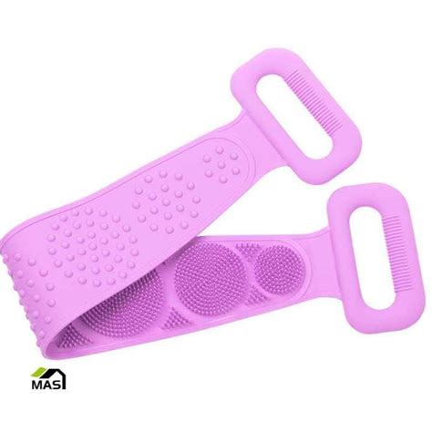 Mas Goods Body Scrubber For Shower Silicone Back Scrubber Silicon Bath