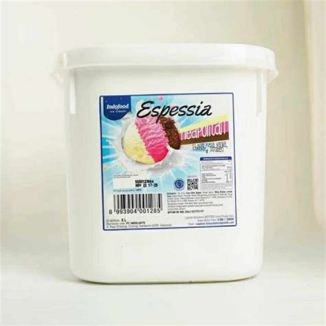 Jual Ice Cream Indofood Espessia Neapolitan 8l Shopee Indonesia