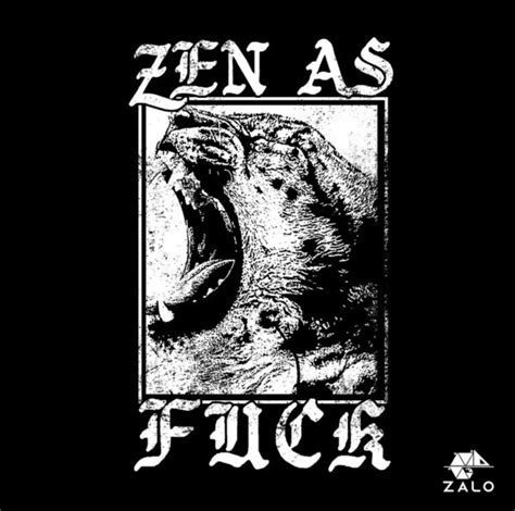 Polo Zen as Fuck negro ZALO Tienda de polos estampados con diseño