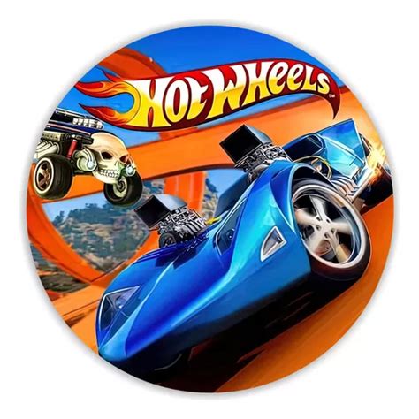 Painel Festa Redondo Hot Wheels Sublimado Decora O Meninos Mercadolivre
