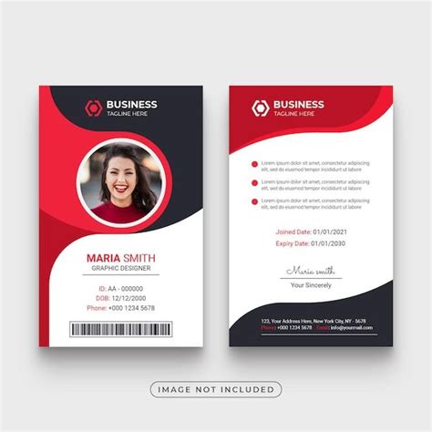 Modern Business Id Card Template Premium Psd