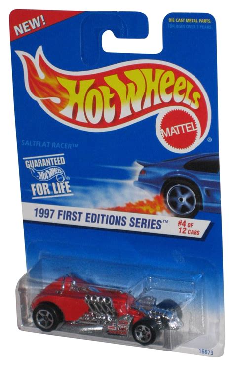 Hot Wheels 1997 First Editions Saltflat Racer 1996 Mattel Red Toy Car 4 Of 12 Walmart