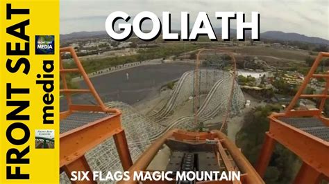 Six Flags Magic Mountain Goliath Pov Hd Roller Coaster On Ride Front