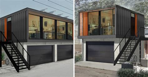 HonoMobo Create Shipping Container Homes Above Garages