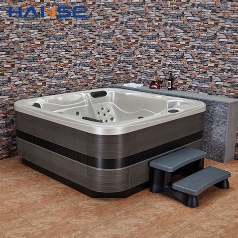 5 Person Sitting Luxury Hotel Backyard Pools Hydrotherapy Prefab Rectangular Outdoor Spa Hot Tub