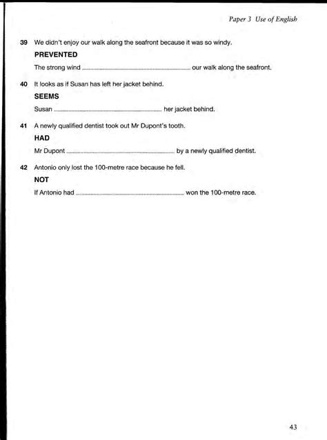 Fce Practice Exam Papers 3