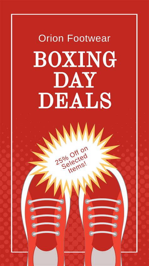 Free Boxing Day Deals Instagram Story Template to Edit Online