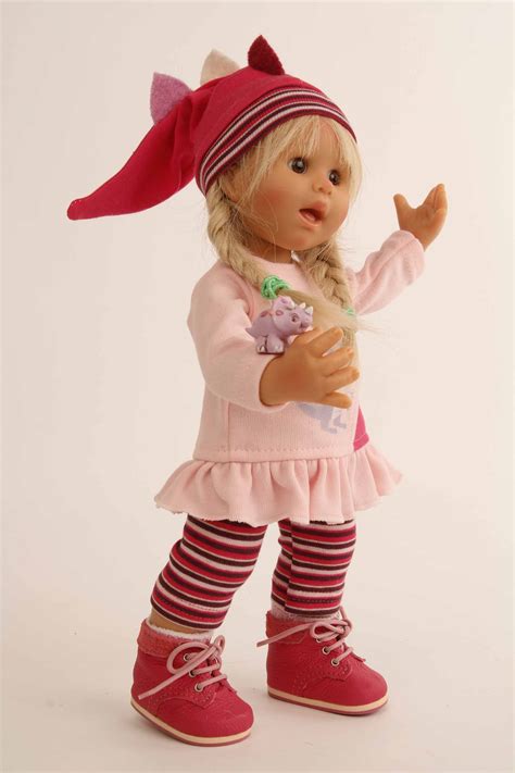 Puppe Müller Wichtel Emma cm blonde Haare Drachen Kleidung Wichtel von Rosemarie Müller