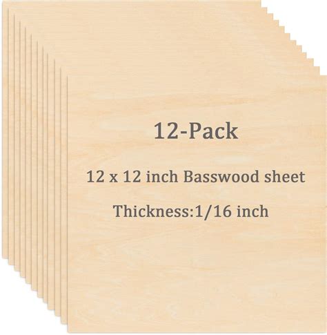 Amazon Pack Inch Wood Rounds Unfinished Basswood Plywood