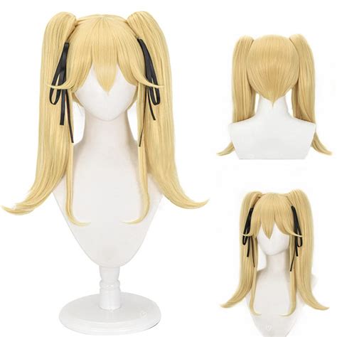 Amazon Liamiona Anime Cosplay Long Blonde Wig With Two Ponytails For Women Girls Free Wig