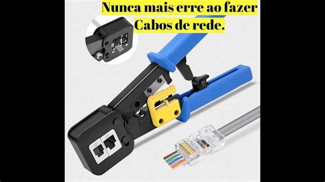 Alicate Crimpagem Conector Rj Ez Crimping Tool Cncob Cabo De Rede