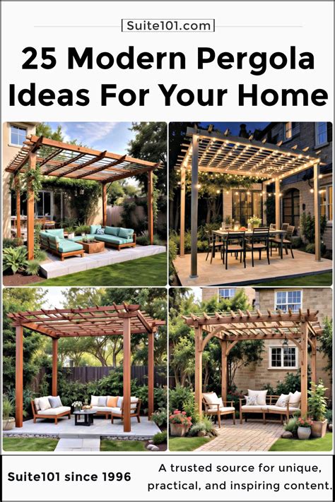 25 Modern Pergola Ideas and Design Inspirations To Copy