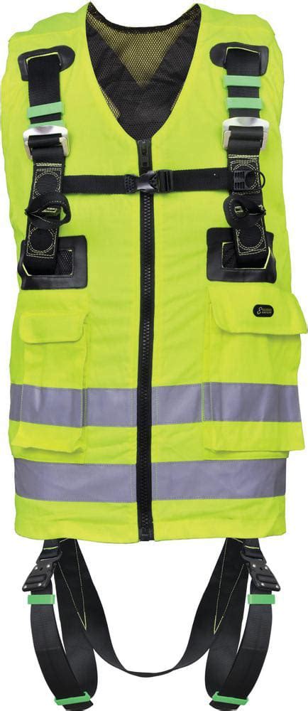 Harnais antichute avec gilet Reflex haute visibilité Kratos Safety