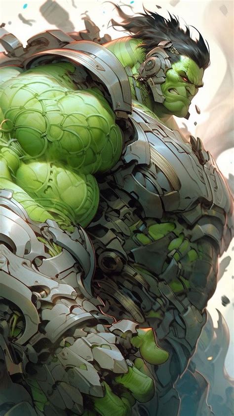 The Incredible Hulk Is Depicted In This Digital Art Work By Artist Mark