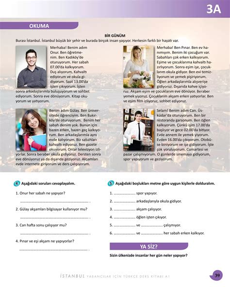 Istanbul A1 Ders Kitabi English | PDF