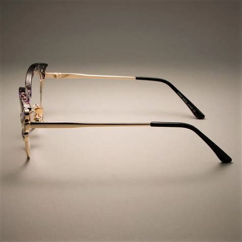 Ccspace Designer Cat Eye Glasses Frames With Shiny Rhinestones For