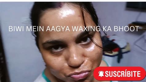 BIWI BANI BHOOT UNDERARM WAX KARNE KE LIYE PICHE PADD GYI BUS BHAGWAN