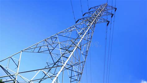 Steel Electricity Pylon And High Voltage Power Line Electricity