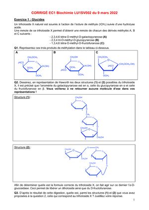 Chapitre 1 Introduction à la Biochimie Chapitre 1 Introduction à