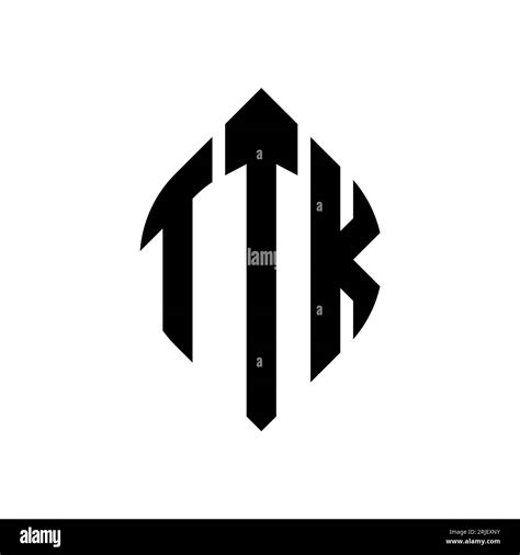 Ttk Circle Letter Logo Design With Circle And Ellipse Shape Ttk