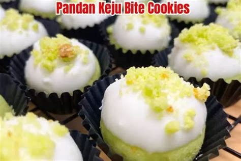 Resep Mudah Dan Enak Kue Pandan Keju Bite Cookies Lezat Dan Lumer Di