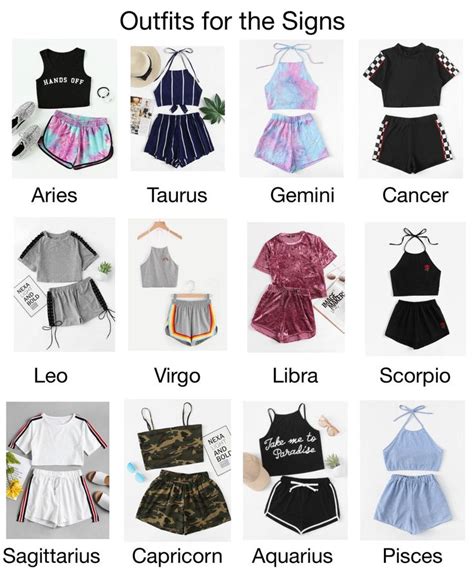 Outfits For The Signs Zodiac Outfits Zodiac Sign Fashion Zodiac