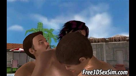 D Ebony Babe Gets Double Teamed By Two White Guys XNXX