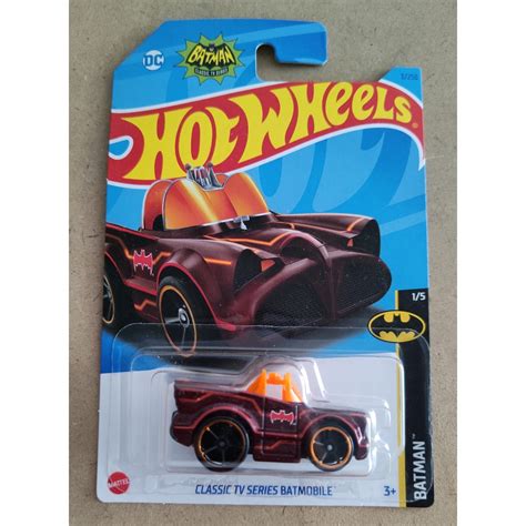 Jual Hot Wheels Classic Tv Series Batmobile Merah Maroon Dc Batman Shopee Indonesia