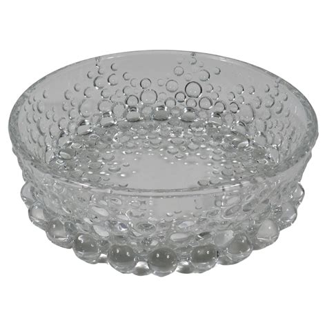 Mid century glass bowl by Walther glass, Germany 1970 For Sale at ...