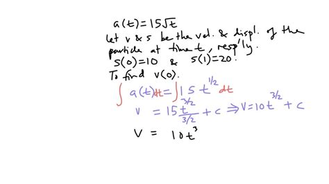 Solved A Particle Moves Along The X Axis Such That The Velocity Is