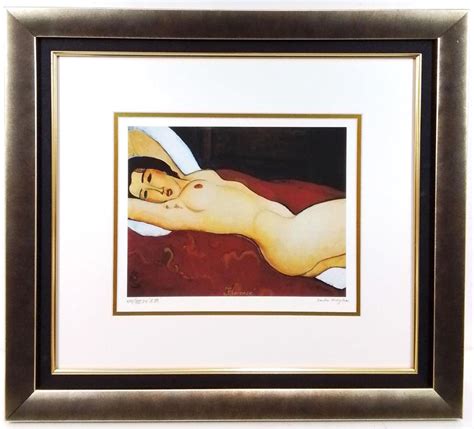Lot Amedeo Modigliani Reclining Nude Limited Print