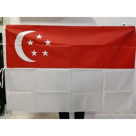 Jual Bendera Negara Singapura 90 X 135 Cm Shopee Indonesia