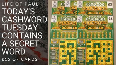 5 Fun Scratch Cards To Brighten Your Day 15 Of The 3 Cashword