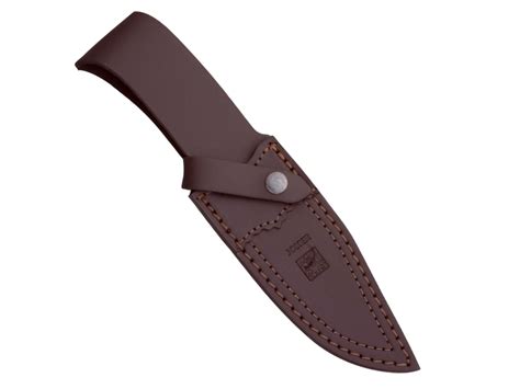 Cuchillo Desollador Joker Oso Virola Acero Inox Cachas En Madera Roja