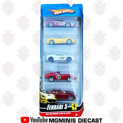 Hot Wheels Ferrari 5 Pack Mgminis Diecast