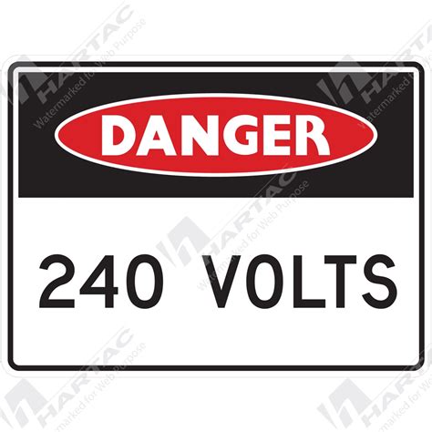 Electrical Signs Danger Sign Electrical 240 Volts Company Name