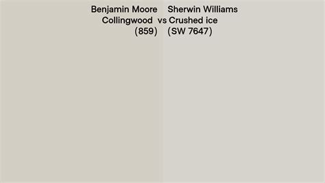 Benjamin Moore Collingwood 859 Vs Sherwin Williams Crushed Ice Sw