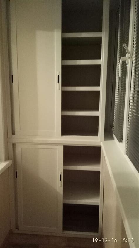 Шкаф с раздвижными дверцами от компании Шкафчик на балкончик.