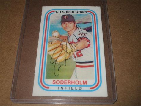 Kellogg S D Super Stars Eric Soderholm Minnesota Twins Ebay