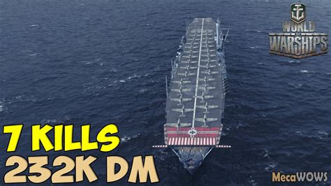 World Of Warships Manfred Von Richthofen 7 Kills 232k Damage Replay Gameplay 1080p 60