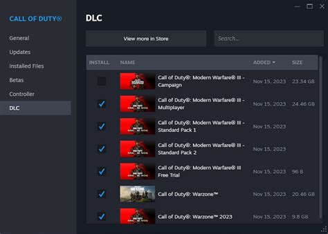 how to modify cod install on steam