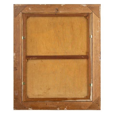 René Caty Evening Interior With Female Nude Large Vintage Oil Painting