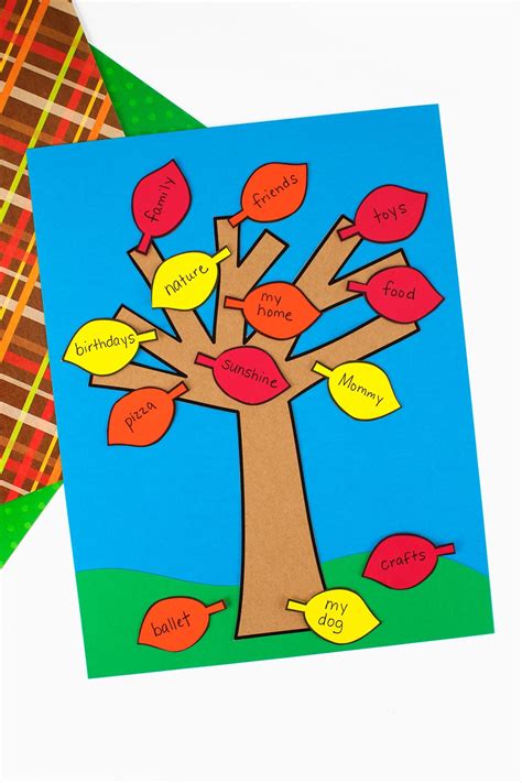 Printable Gratitude Tree Craft | Gratitude tree, Thankful crafts ...