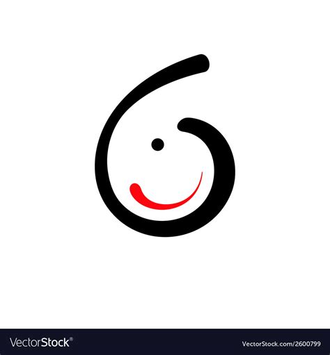 Curve smile sign Royalty Free Vector Image - VectorStock