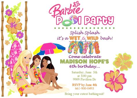 35 Of the Best Ideas for Barbie Beach Party Ideas - Home, Family, Style ...