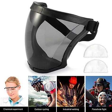 anti fog full face safety shield  filters clear protective visor