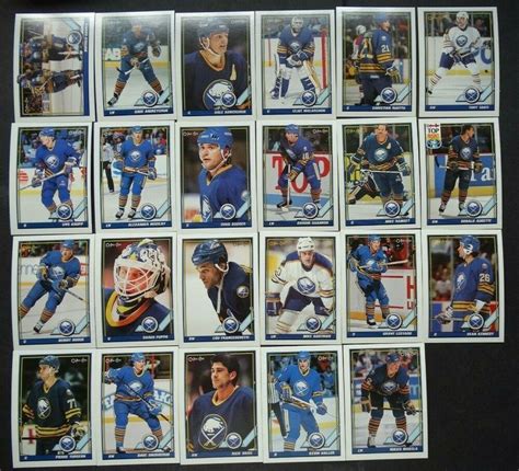 O Pee Chee Opc Buffalo Sabres Team Set Of Hockey Cards